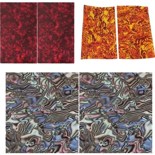 2PCS Glow Shell Guitar Head Veneer Shell Sheet Luthier Supply