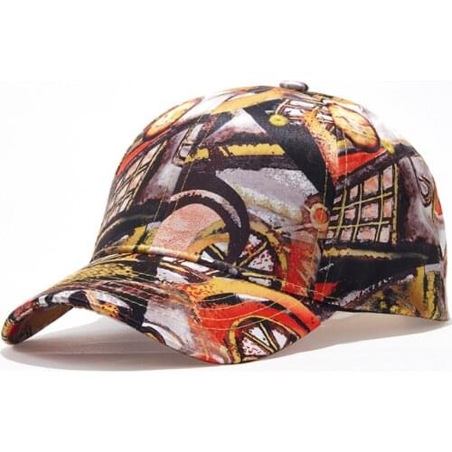 2021 Fashion Cotton Print Baseball For Men Women Cap Snapback Dad Hat Casual Casquette Hip Hop Caps Luxury