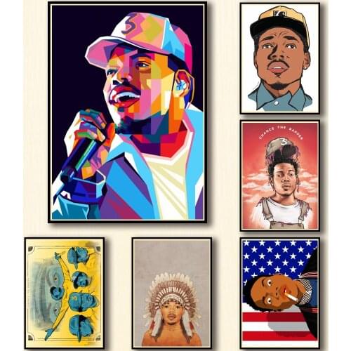 29 Designs Chance The Rapper Whitepaper Poster Alternative Abstract Art Painting Funny Wall Sticker for Coffee House Bar