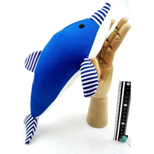 37*22cm Water Shark Shape Dog Toy Stuffed Animal Squeaker Pet Toy