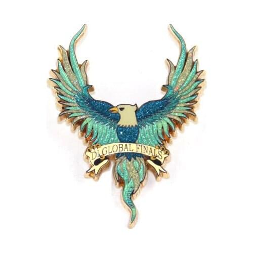 Premium Sandblasted Eagle Eagle Badge Plated Engraving 3D Badge k200317