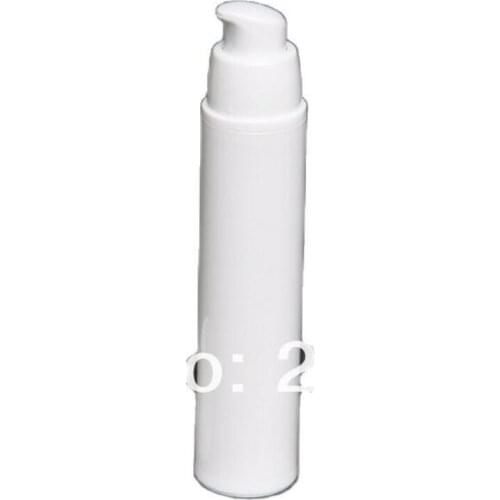 50ml white airless vacuum pump lotion bottle with white lid used for Cosmetic Container