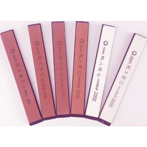 6pcs / set of fixed angle sharpener professional sharpener kitchen natural knife sharpener tool knife sharpening system