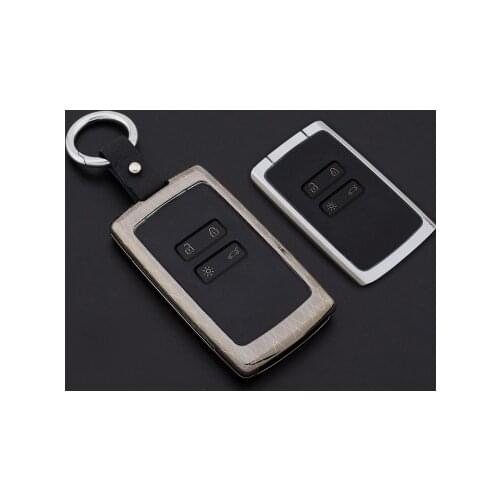 Alloy Car Key Cases Smart Remote Fob Shell Cover key holder For Renault Clio Talisman Megane Scenic Kadjar Captur Koleos