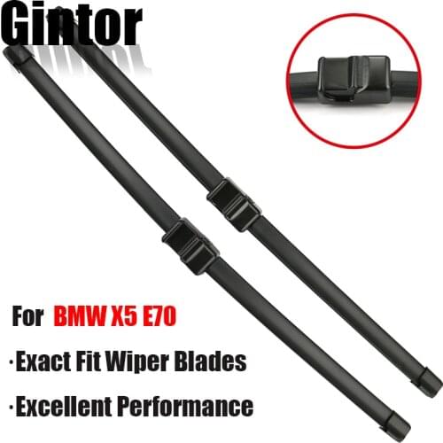 Gintor AUTO Car Wiper LHD Front Wiper Blades For BMW X5 E70 2006 - 2011 Windshield Windscreen Front Window 24"+20"
