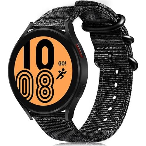 20mm strap for Samsung galaxy watch 4 classic 46mm 42mm band galaxy watch4 44mm 40mm strap 22mm gear s3 Quick Release nylon band