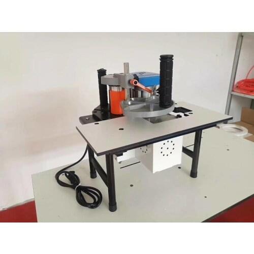 Woodworking Edge Banding Machine No speed regulation Mini Manual Wood Cutting Pvc Curved Straight Edge Machine Manual break embr