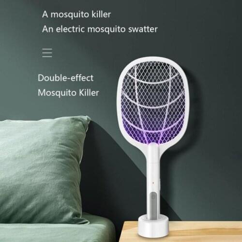 Electric Mosquito Killer Electric Mosquito Swatter 2 In 1 Summer Fly Swatter Trap Flies Insect Killer Pest Control Dropshipping