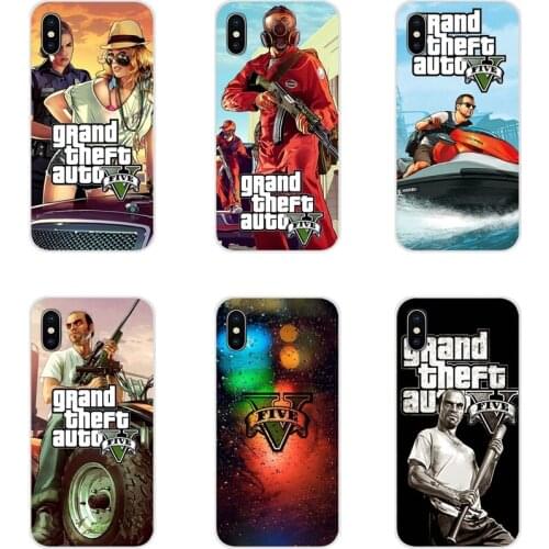 GTA 5 Game For Samsung Galaxy A3 A5 A7 A9 A8 Star A6 Plus 2018 2015 2016 2017 Accessories Phone Shell Covers