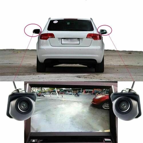 1 set Car Night Vision Safe Parking Accessories Side Mirror Blind Zone Camera Rear View Camera Waterproof Mini Camera
