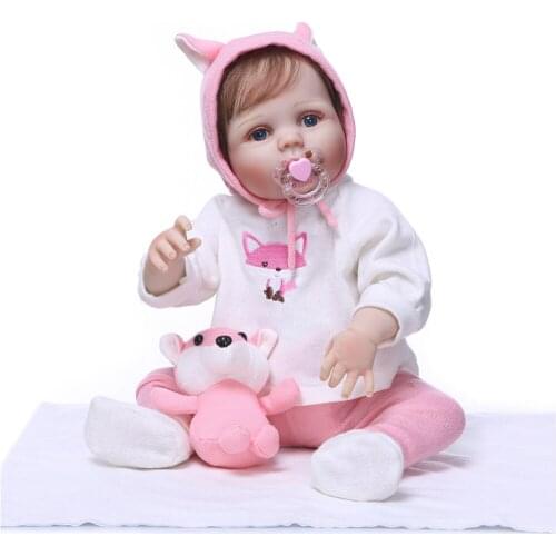 23 Inch Reborn Baby Girl Doll Full Silicone Vinyl lifelike Reborn Realistic Princess Baby Toy Doll For Childrens Day Gifts
