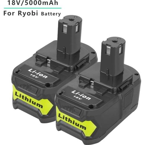 18V 5000mAh Li-ion Rechargeable Battery for Ryobi ONE cordless Power Tools BPL1820 P108 P109 P106 P105 P104 P103 RB18L50 RB18