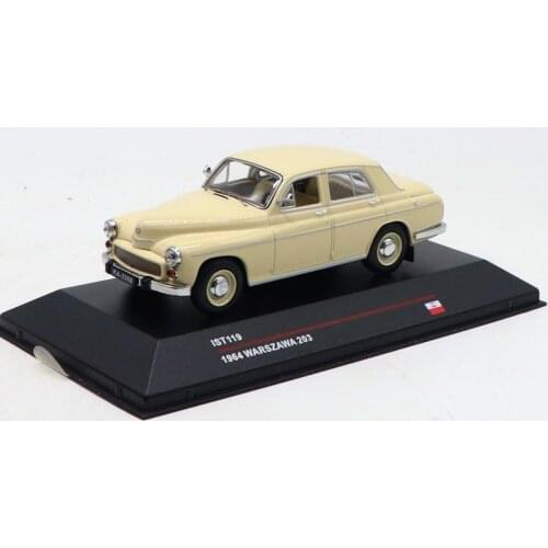 Diecast 1/43 WARSZAWA 203 1964 Classic Alloy Car Model Static Collection Souvenir Ornaments Boy Vehicle Toys Display Gift