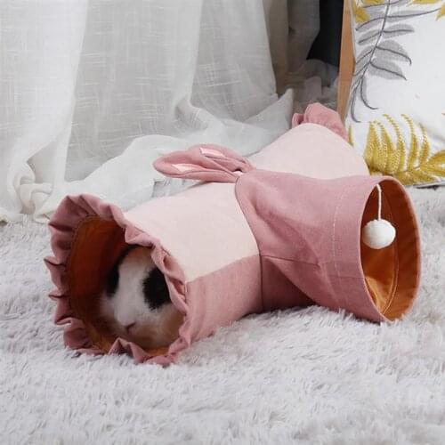 Mini Hamster Guinea Pig Tunnel Toy Pet Cages Hedgehog Tube Chinchilla House Cave клетка для хомяка Pet Products Rat Mouse Toy