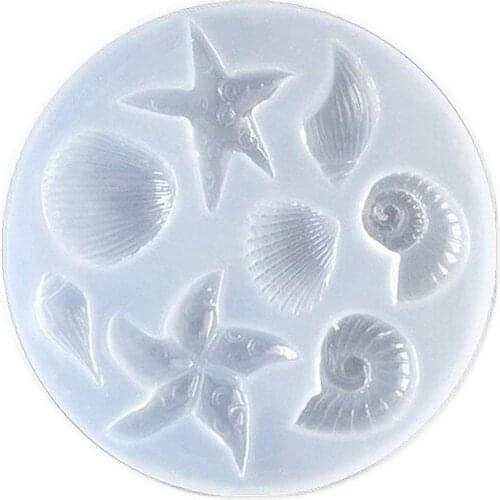 Starfish Shell Shape Polymer Clay Silicone Mold,Crafting, Resin Epoxy,Jewelry Pendant Earrings Making, DIY Mobile Phone Decora