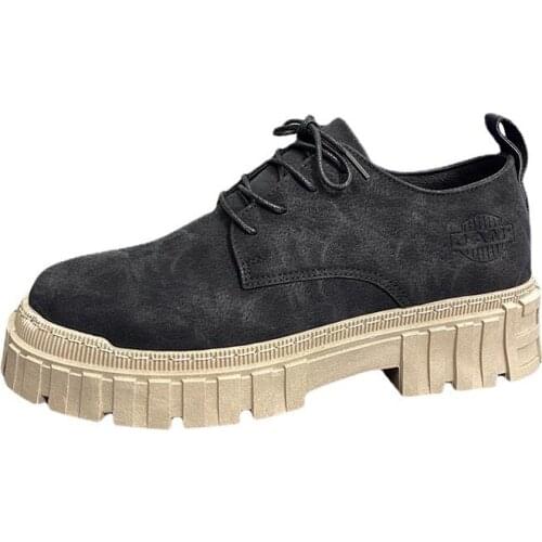 Mens Low Top Martin Boots Trend Male Shoes Platform Shoes 2021 Autumn Designer Ankle Boots New Leather Footwear Botas Hombre