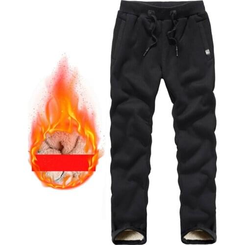 Mens Winter Warm Plush Pants Men Trousers Fashions Male Plush Size Pantalon Hombre Harem Pants Drawstring Sweatpants L-8XL