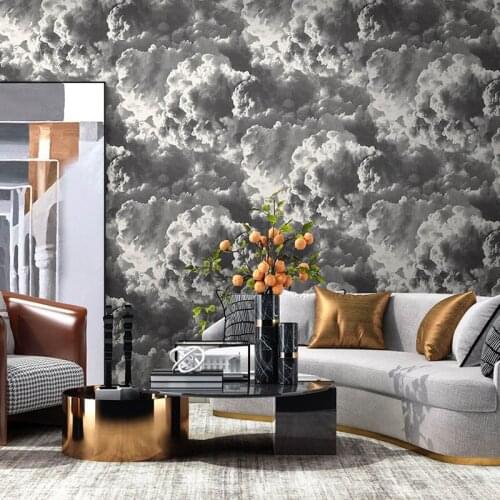 Non-woven DIY Blue Sky 3D Wallpaper Clouds Home Decor Waterproof Wall Stickers Living Room Background Mural Peel and Stick