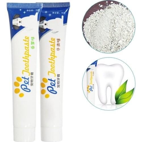 Pet Teeth Cleaning Supplies,Dog Healthy Edible Toothpaste for Oral Cleaning and Care 1 PCS
