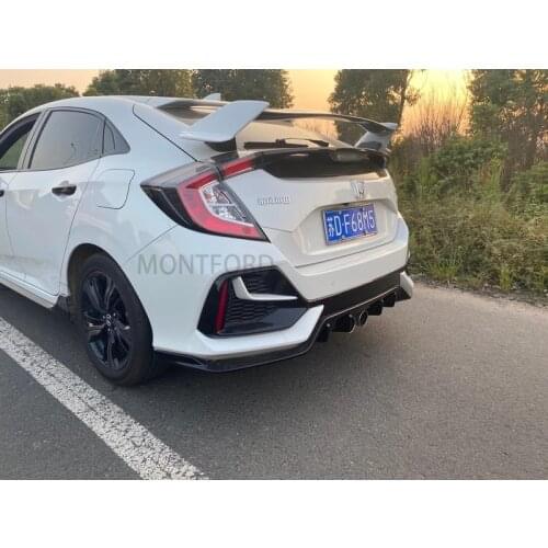Suitable for Honda 10th Civic 2016, 2017, 2018, 2019 CIVIC spoiler, hatchback Civic JDM modified rear wing top wing