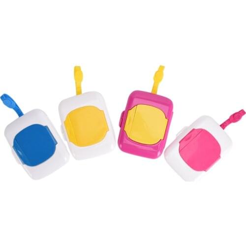 Portable Wet Wipes Boxes For Outside Traveling Snap-strap Wipes Container Baby care Accessories
