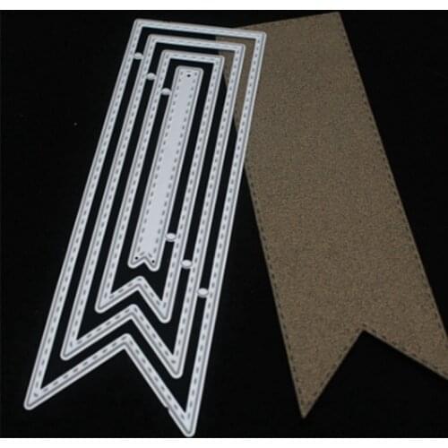 Craft Metal Cutting Dies Cut Die Mold Tag Bookmark Decoration Scrapbook Craft Knife Mold Blade Punch Stencils Dies 13.4*4.6cm