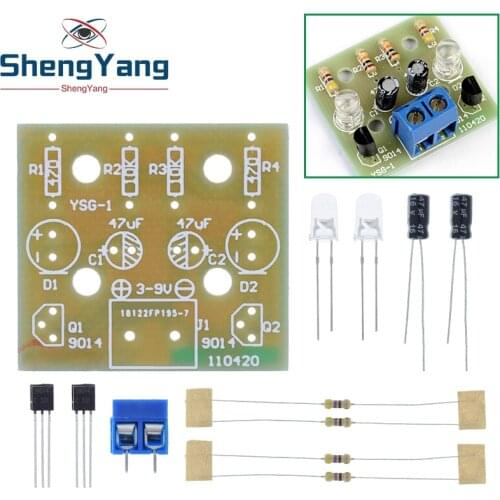 Simple LED Flash DIY Kits Circuit Electronics DIY Electronic Suite 1.2mm Parts for Arduino Flash LED Kit Electronic DIY Kit