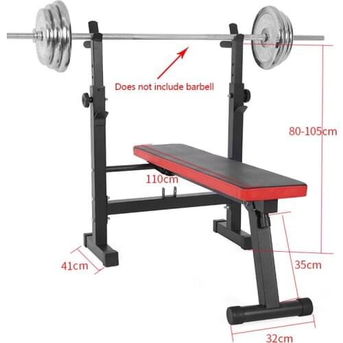 Folding Bench Sit-Up Board Indoor Barbell Bed Barbell Rack Bench Press Squat Rack Bench Press Weight Bench Barbell Rack SJ