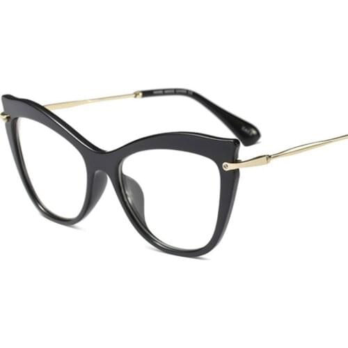 Veshion Ladies Cat Eye Sexy Glasses Frames Men Women Brand Designer Optical EyeGlasses Fashion Eyewear Computer Glasses