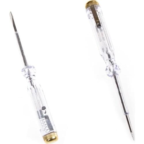 1 PCS Plastic Grip Slotted Screwdriver 100-250V AC/DC Voltage Tester 3*140mm Eletricity Tester