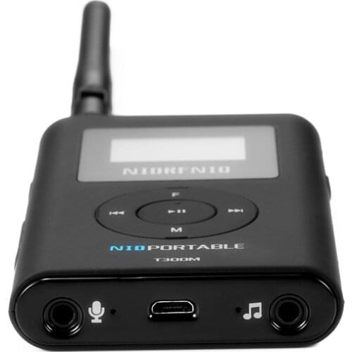 Free Shipping NIO-T300M 0.3W Stereo FM Audio PLL Transmitter with TF Card Tube Preamplifier