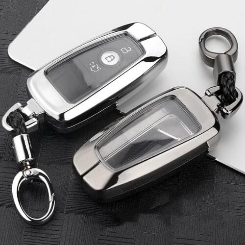 Zinc Alloy Car Key Case Cover Protection Shell Car Styling Ford Focus Mondeo Edge Escort Taurus Escape Auto Accessories