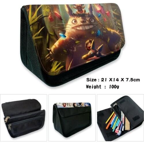 Hayao Miyazaki Totoro Large Capacity Pencils Cases School Pen Case Supplies Pencil Bag School Box Pencils Pouch Stationery