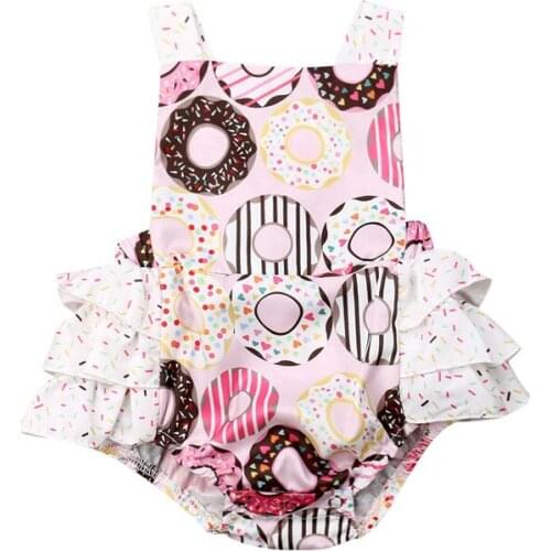 0-24M Newborn Kid Baby Girls Clothes Sleeveless Cartoon Lace Romper Elegant Lovely Body Top Cute Princess Sweet Outfits