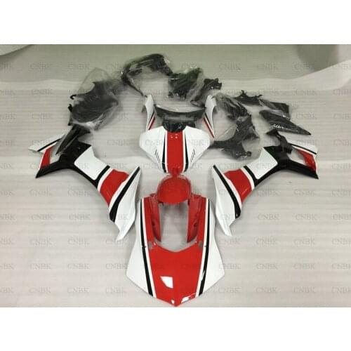 For YAMAHA YZFR1 2015 - 2017 Full Body Kits YZFR1 15 Red White Plastic Fairings for YAMAHA YZFR1 2015 Fairings Unpainted
