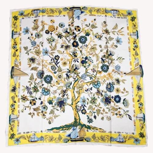 ELEGANT HANDMADE BRAND 100%Twill Silk Scarf TWIC-149544