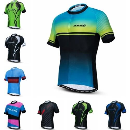 JPOJPO Maillot Ciclismo Mens Cycling Jersey Breathable Bike Shirt Short Sleeve Tops Pockets S-XXXL