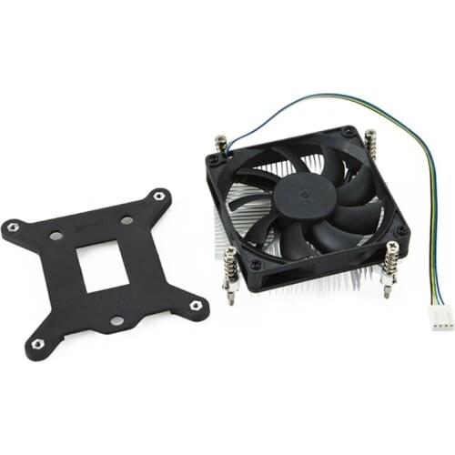 CPU Cooler Silent PWM Fan Radiator Cooling Fan 27mm Low Profile CPU Cooler for ITX A4 Case Slim Chassis Intel LGA115x