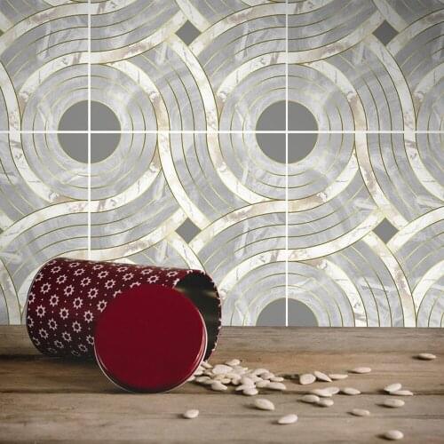 Marble metal texture copper color light luxury sticker Non-slip wear-resistant matte floor sticker waterproof wallpaper