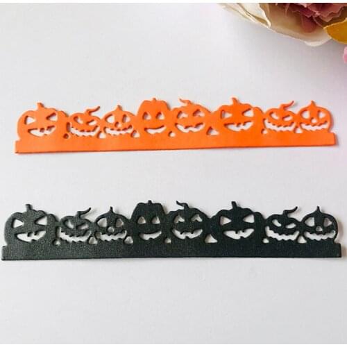Halloween dies Pumpkin Border Metal Cutting Dies Scrapbooking Craft Dies Stencils DIY For Cards Making New Dies 2020