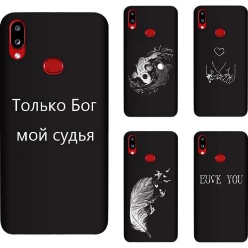 Soft Silicone TPU For Samsung Galaxy A10s Case Back Cover Painting Matte Phone Cases Funda