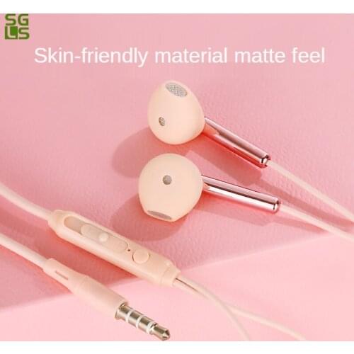 Earbuds In-ear headphones with wire Sport stereo Wired earphones Subwoofer line controlear buds gaming headset for jogging pc