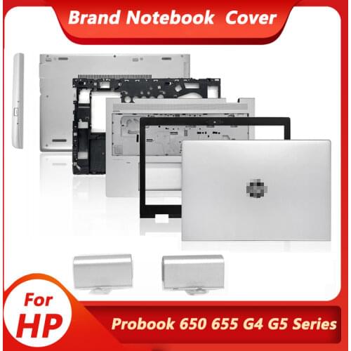 New For HP Probook 650 G4 G5 Laptop Lcd Back Cover/Front Bezel/Palmrest/Bottom Case/Hinge Cover/DVD Cover No Touch Silver