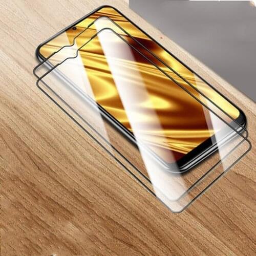 POCO M3 F3 C3 F2 X3 NFC X3 Pro 2 PCS Full Cover Screen Protector for Xiaomi Mi 11 Mi 10s Mi 8 SE 9T Mi 9 A3 Lite Tempered Glass