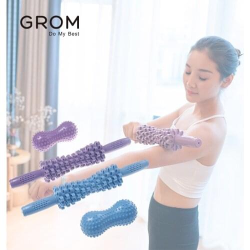Adjustable Body Massage Sticks Muscle Relex Roller Tool Peanut Massage Ball For Fitness Yoga Arm Roller Relieve Muscle Soreness