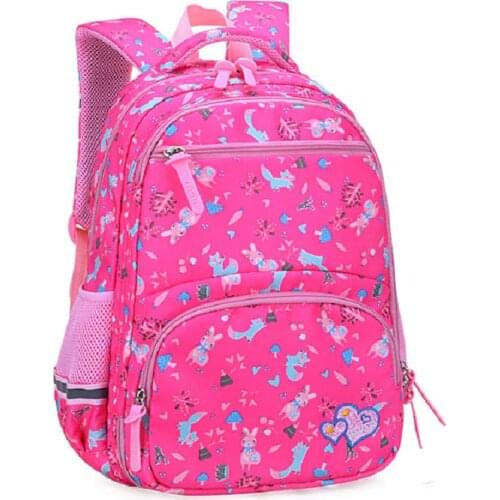 New Kids Cute Casual Backpack Suitable For Grades 1-6 Cartoon School Bags For Girls Children Orthopedics Backbag Mochila Bolsas