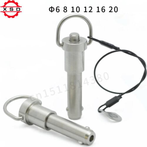 Ball lock pins with cable / release pins for line array speakers in professional audio or DJ speakers ,botton pins self locking