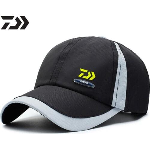 2021 The New Daiwa Brand Fishing Hat Summer Outdoor Mountaineering Hat Anti-UV Cap Windproof Sports Sun Hat DAIWA Brand Fishing