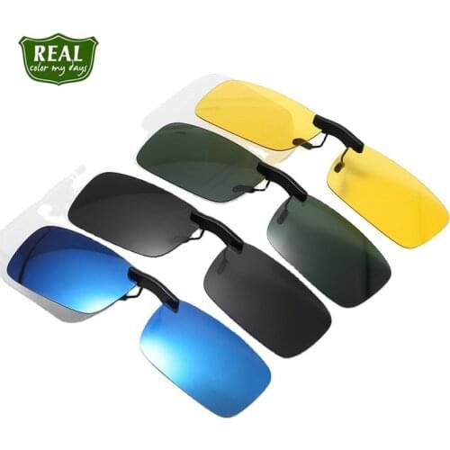 Retro clip on polarized lenses night vision sunglasses lense for men and women 7054