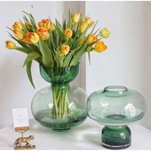 Glass Vase For Gourd Shaped Colored Home Decor Flower Arrangement Vases Decoration ваза для цветов стекло цветы для декора